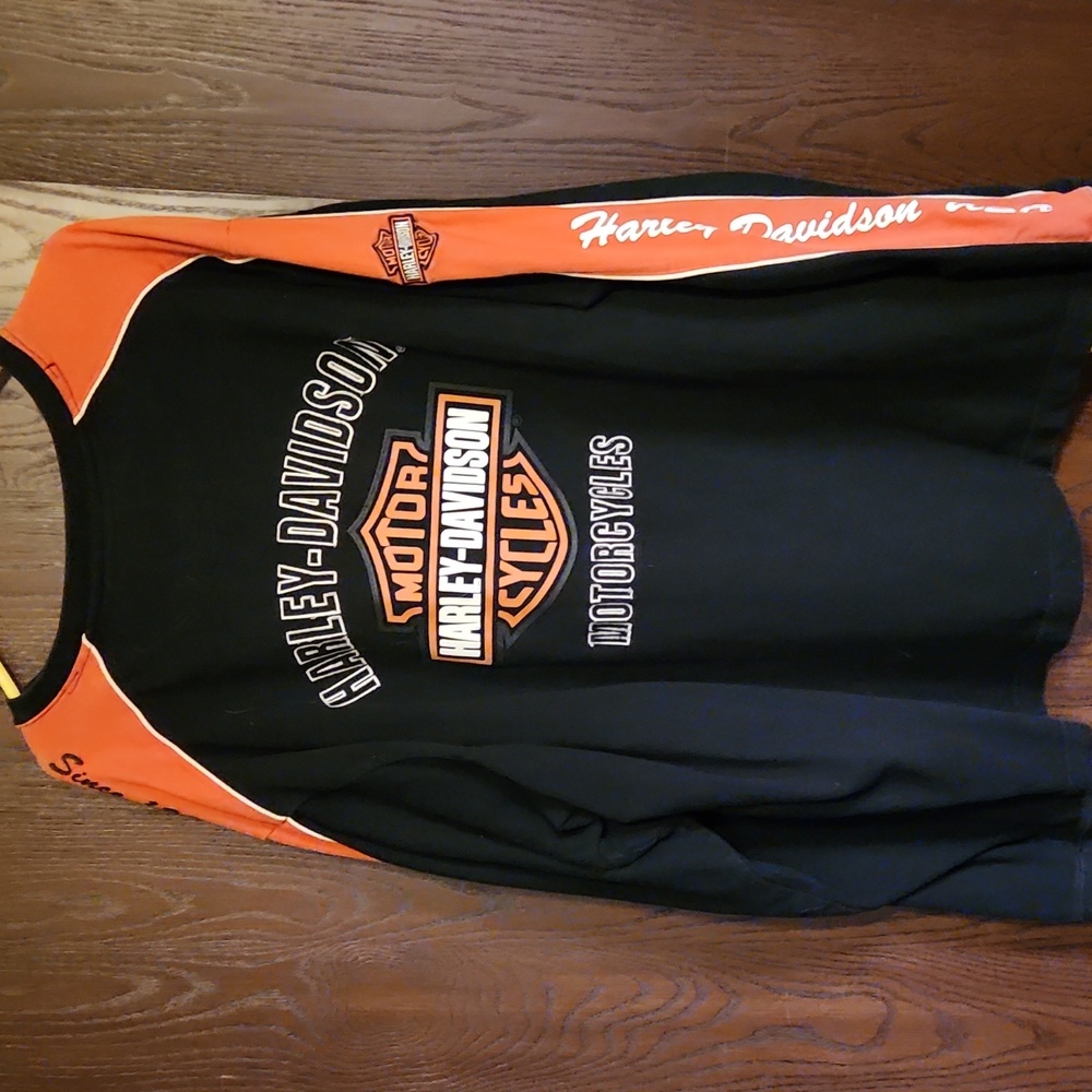 Harley-Davidson Black and Orange Sweatshirt - Picture 2 of 6